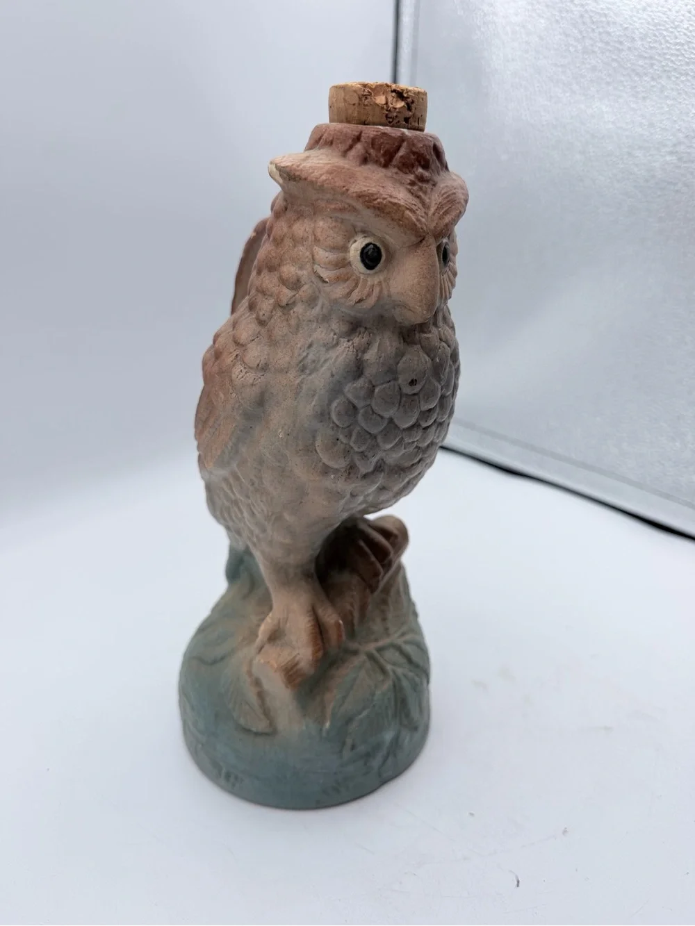 Vintage Wise Bird Decanter by Brush McCoy Pottery 1920’s